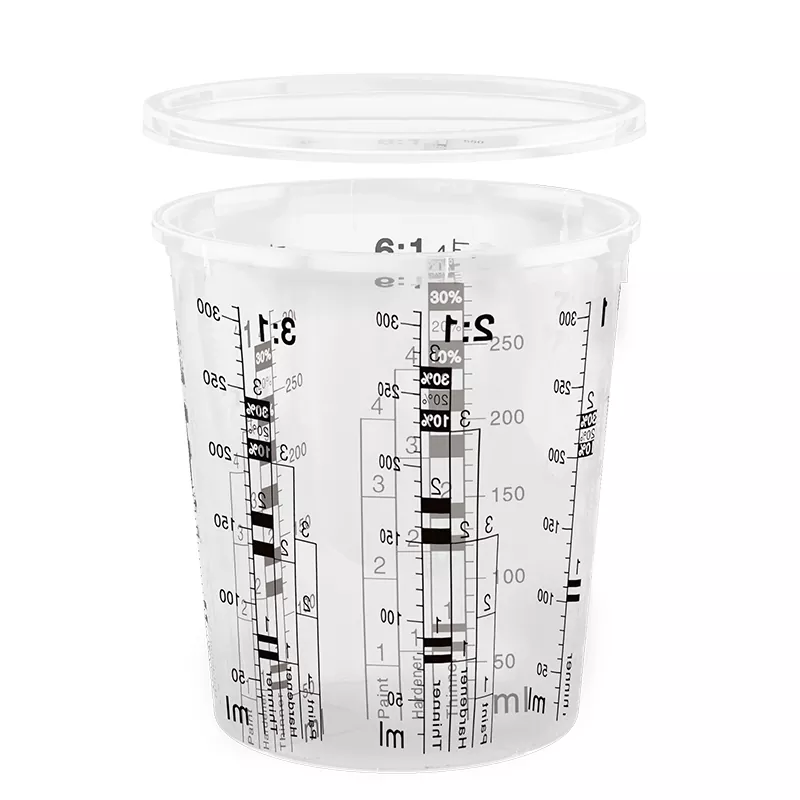385 ml PP Automobilfarben -Mischbecher mit Deckel
