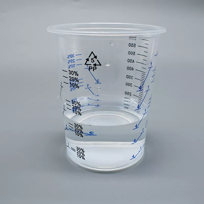 600 ml Einweg -PP -Farbmischbecher